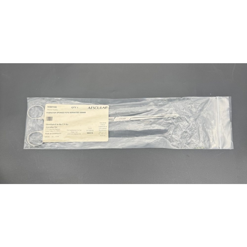 Aesculap MB098R Foerster Sponge Forceps